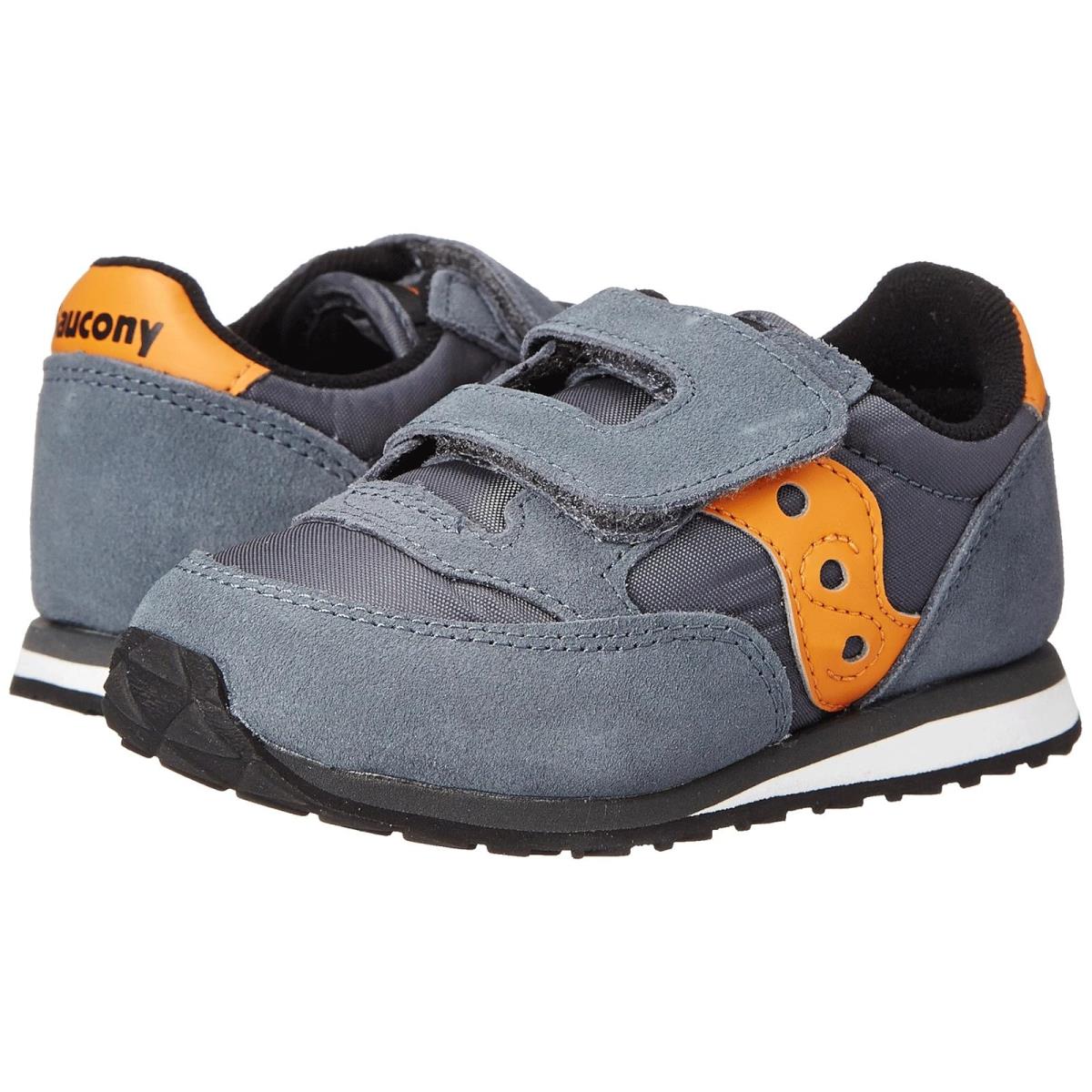 Boy`s Sneakers Athletic Shoes Saucony Kids Grey/Orange