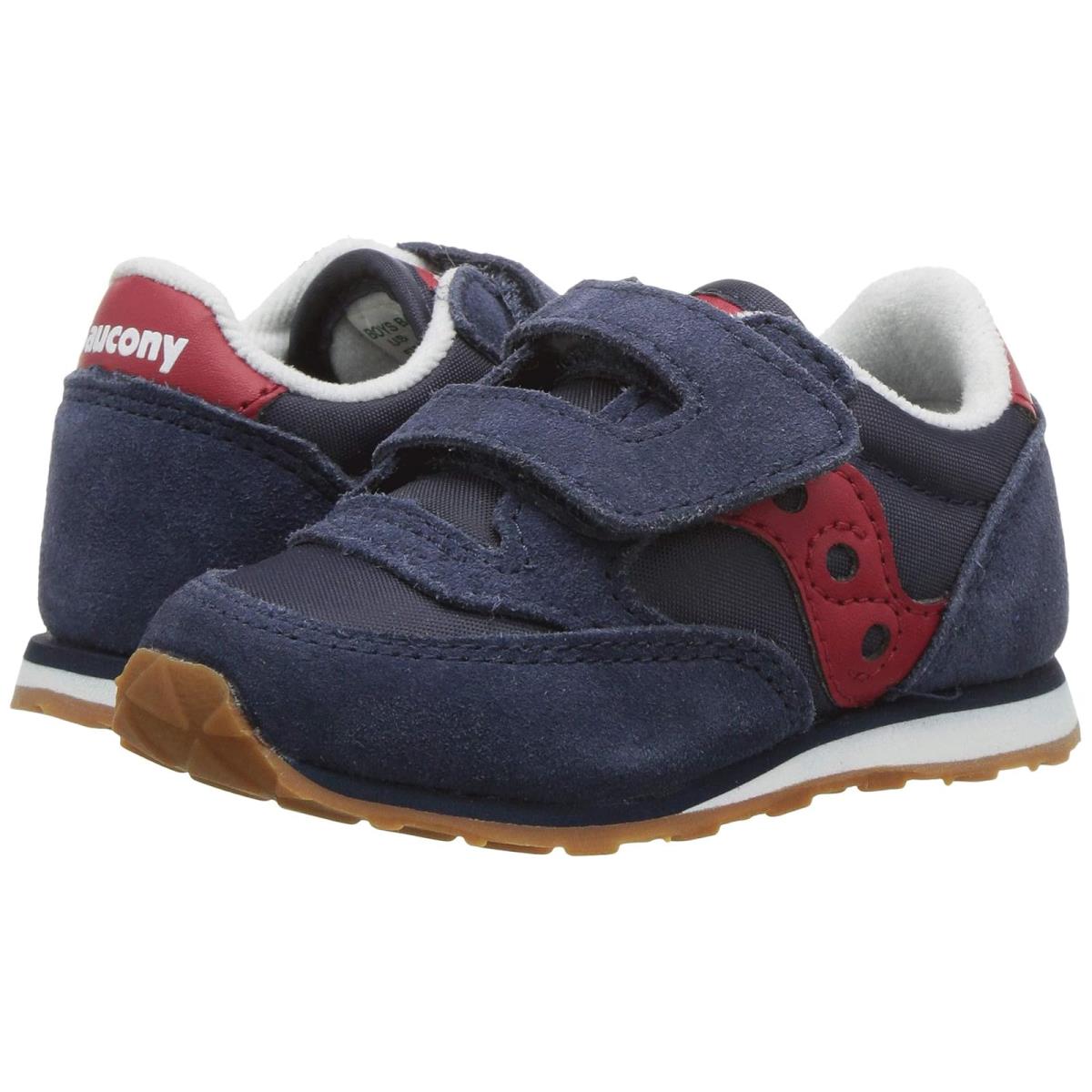 Boy`s Sneakers Athletic Shoes Saucony Kids Navy/Red