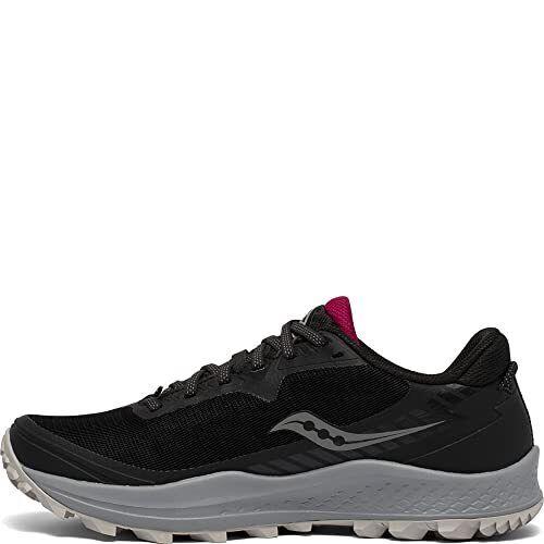 Saucony Women`s Peregrine 11 Gtx Trail Running Shoe Black/cherry 6.5