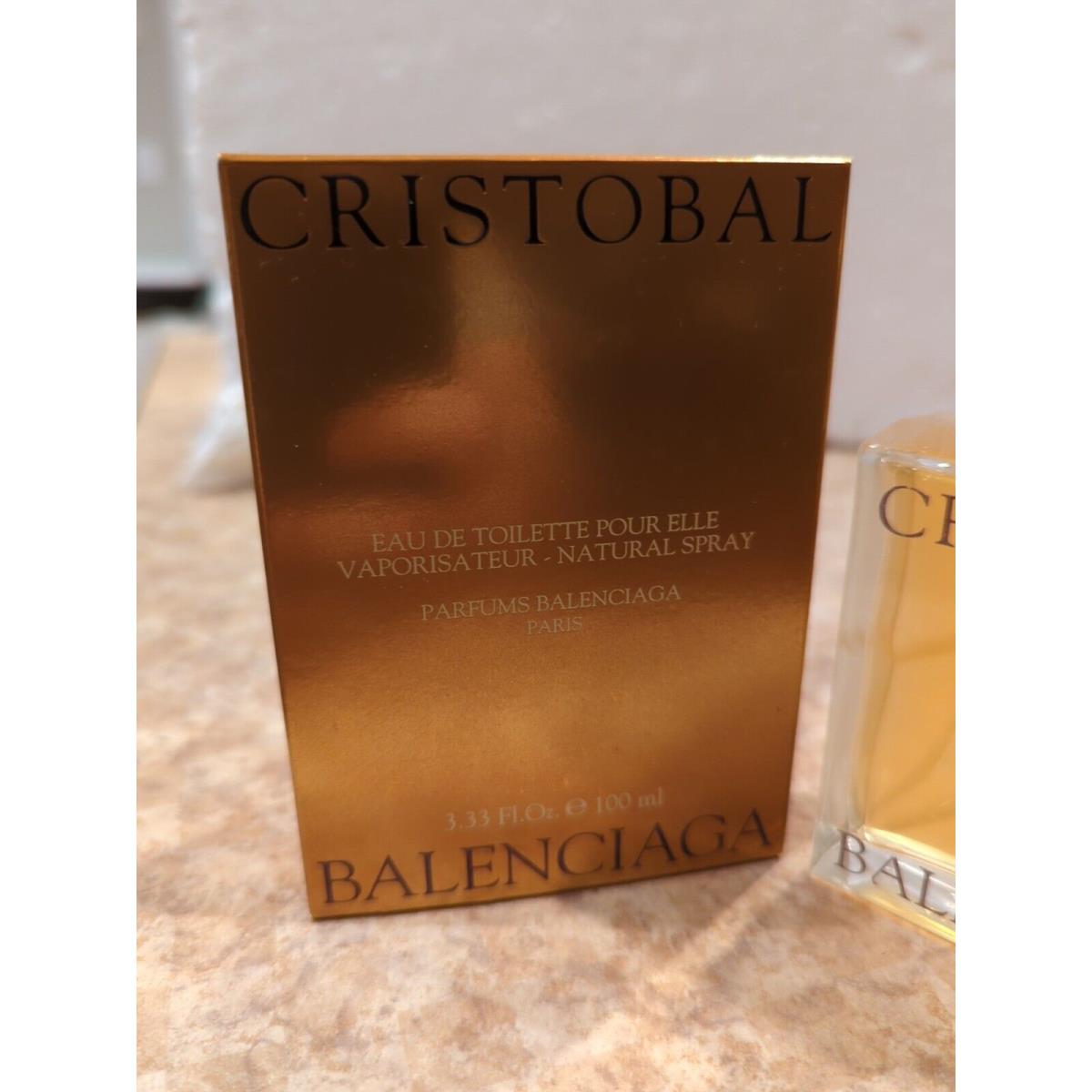 Cristobal Pour Elle Balenciaga Eau de Toilette Spray Tstr Vintage 3.33 oz 100 ml