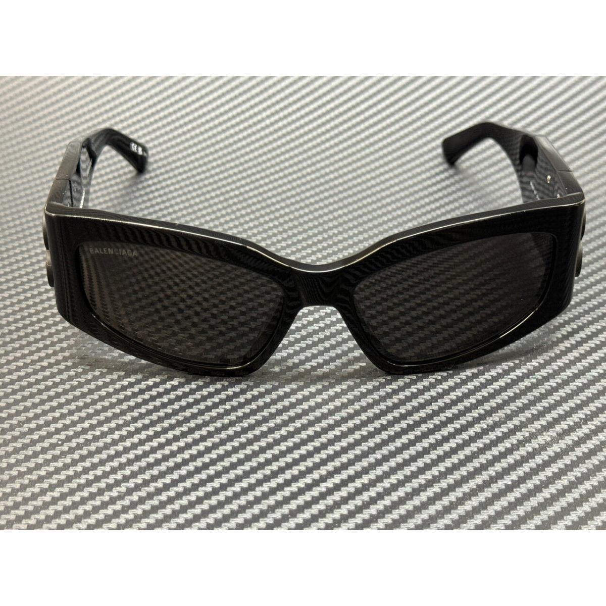 Balenciaga BB0321S 001 Black Grey Unisex 57 mm Medium Sunglasses