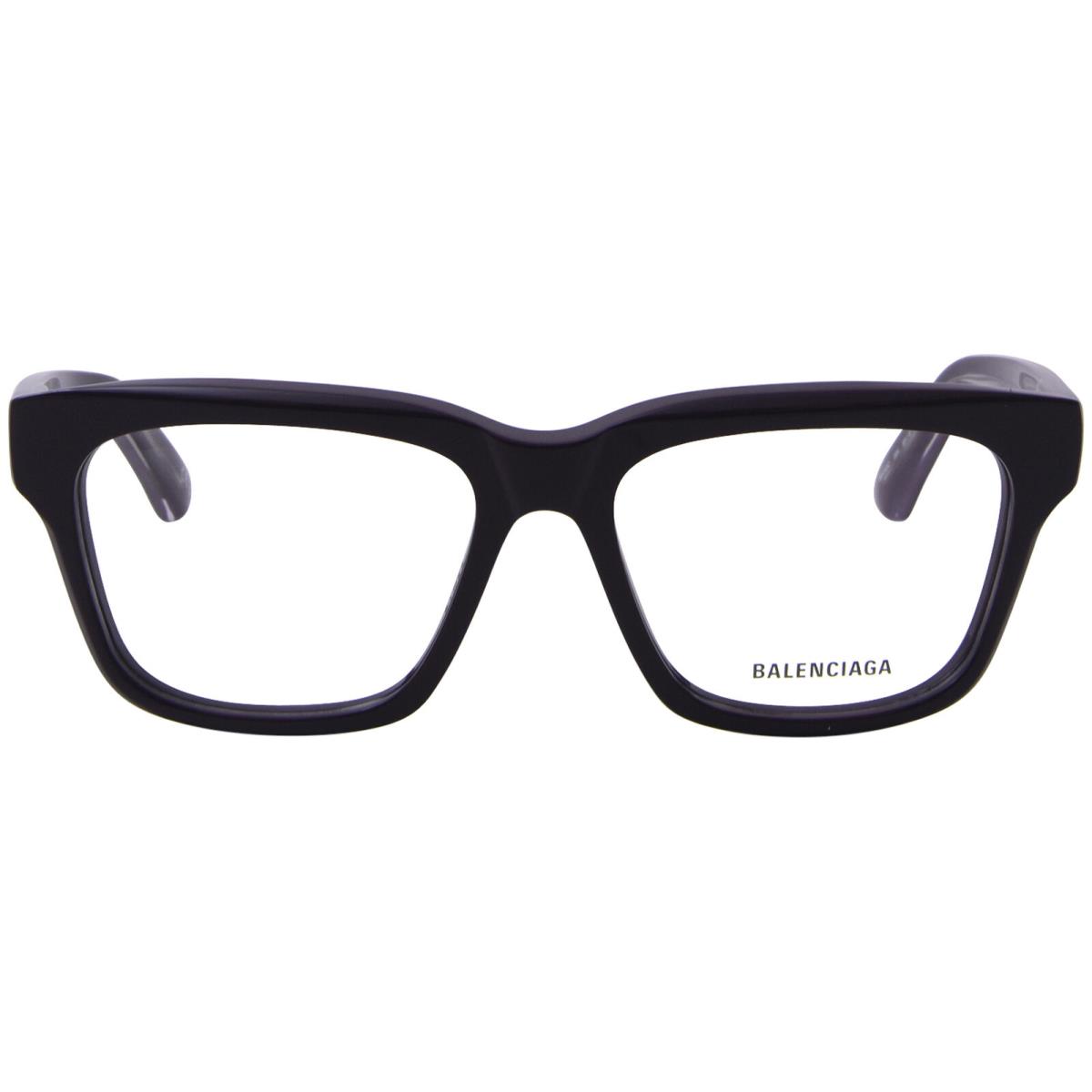 Balenciaga BB0343O 004 Eyeglasses Violet Full Rim Square Shape 53mm