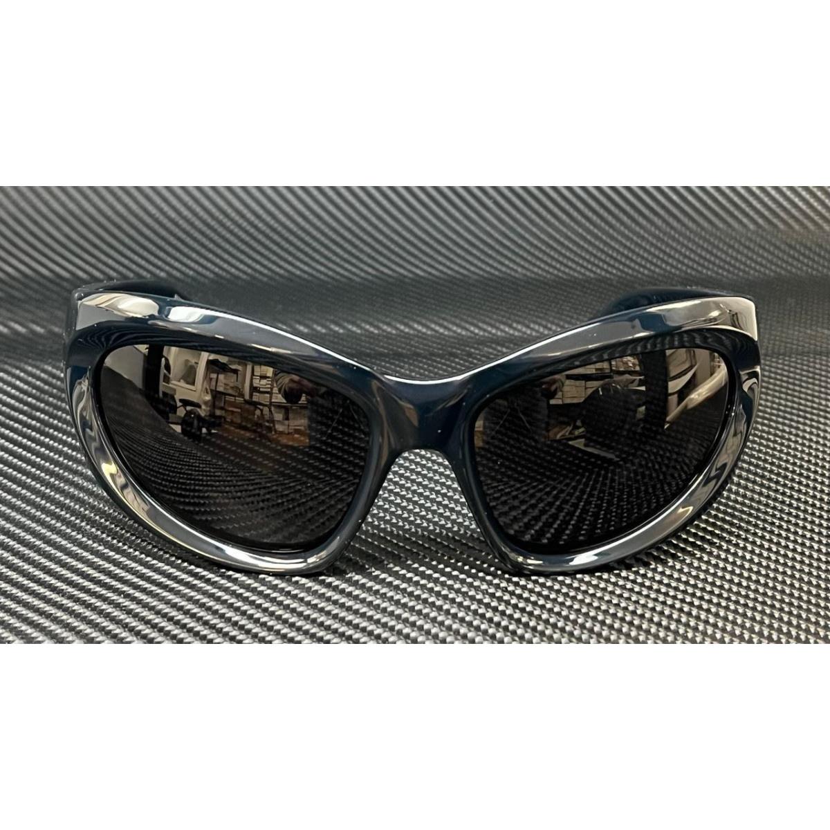 Balenciaga BB0228S 001 Black Grey Women`s XL Size 64 mm Sunglasses