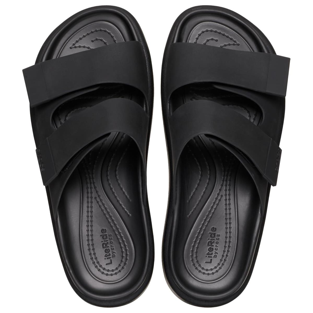 Woman`s Sandals Crocs Brooklyn Luxe Sandal Black/Black