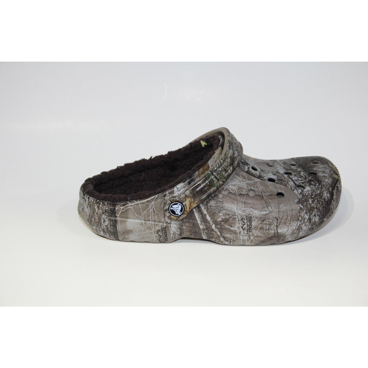 Crocs Classic Realtree Camo Clog Lightweight Breathable Men`s Size Realtree Edge LINED