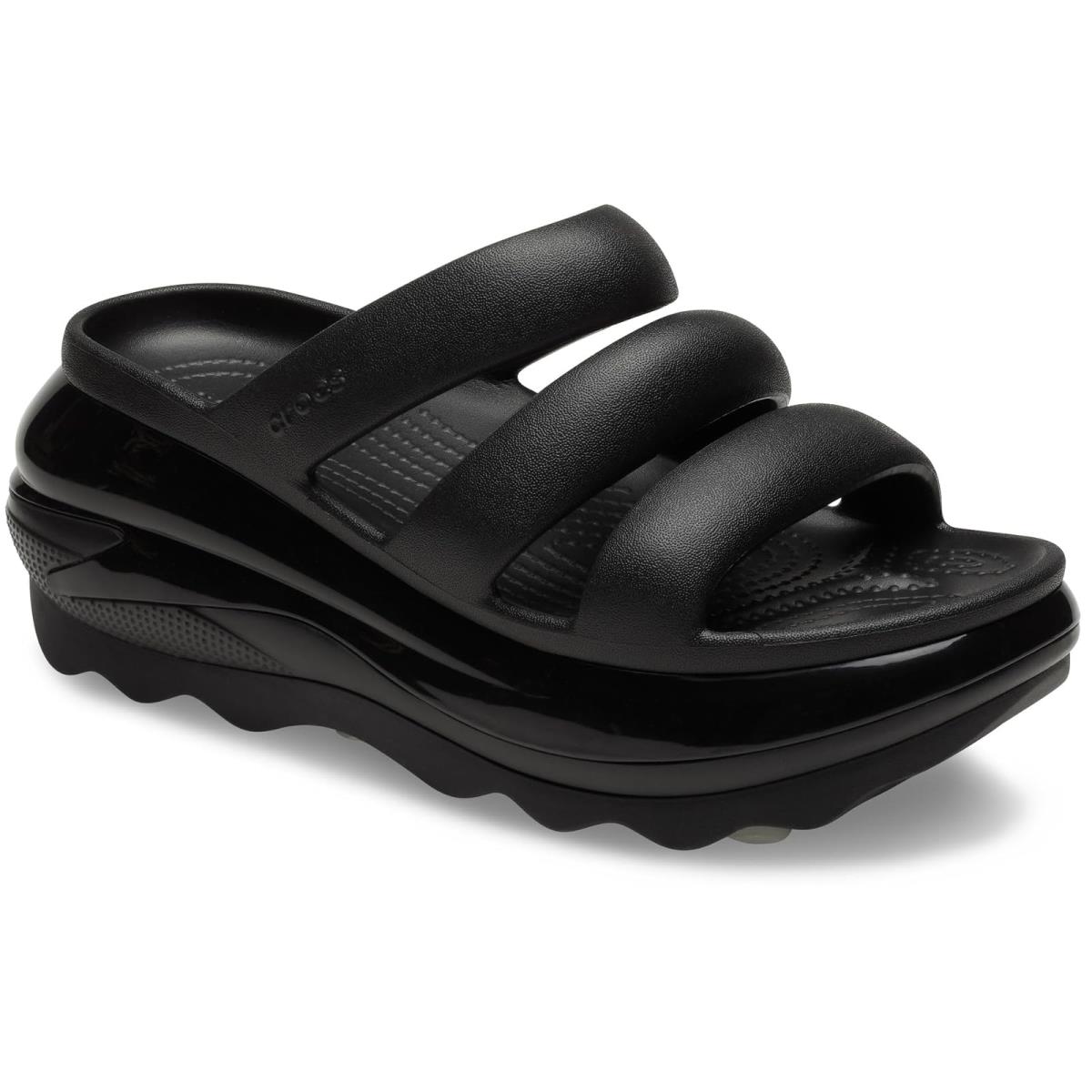 Unisex Sandals Crocs Mega Crush Triple Strap Sandal Black