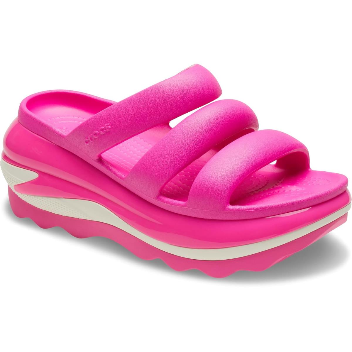 Unisex Sandals Crocs Mega Crush Triple Strap Sandal Pink Crush