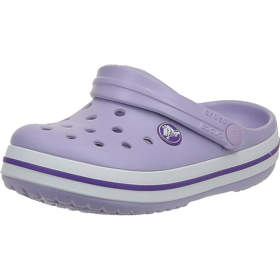 Crocs Kids Crocband Clogs - Lavender/neon Purple - C13