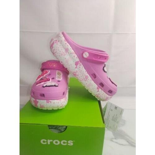 Crocs Kids Barbie Cutie Crush Clog - Taffy Pink Size J4