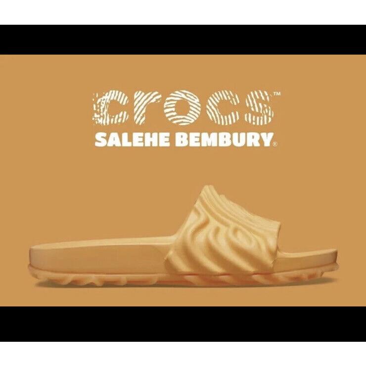 Crocs Pollex Slide by Salehe Bembury Citrus Milk Men 10 / Women Size 12