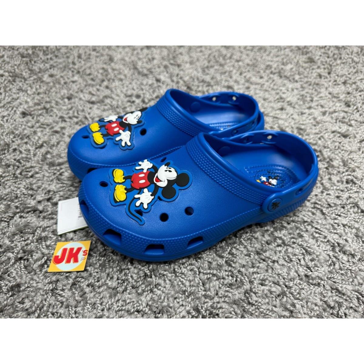 Disney Crocs Mens 9 Womens 11 Blue Mickey Mouse Co Clogs Parks Sandals