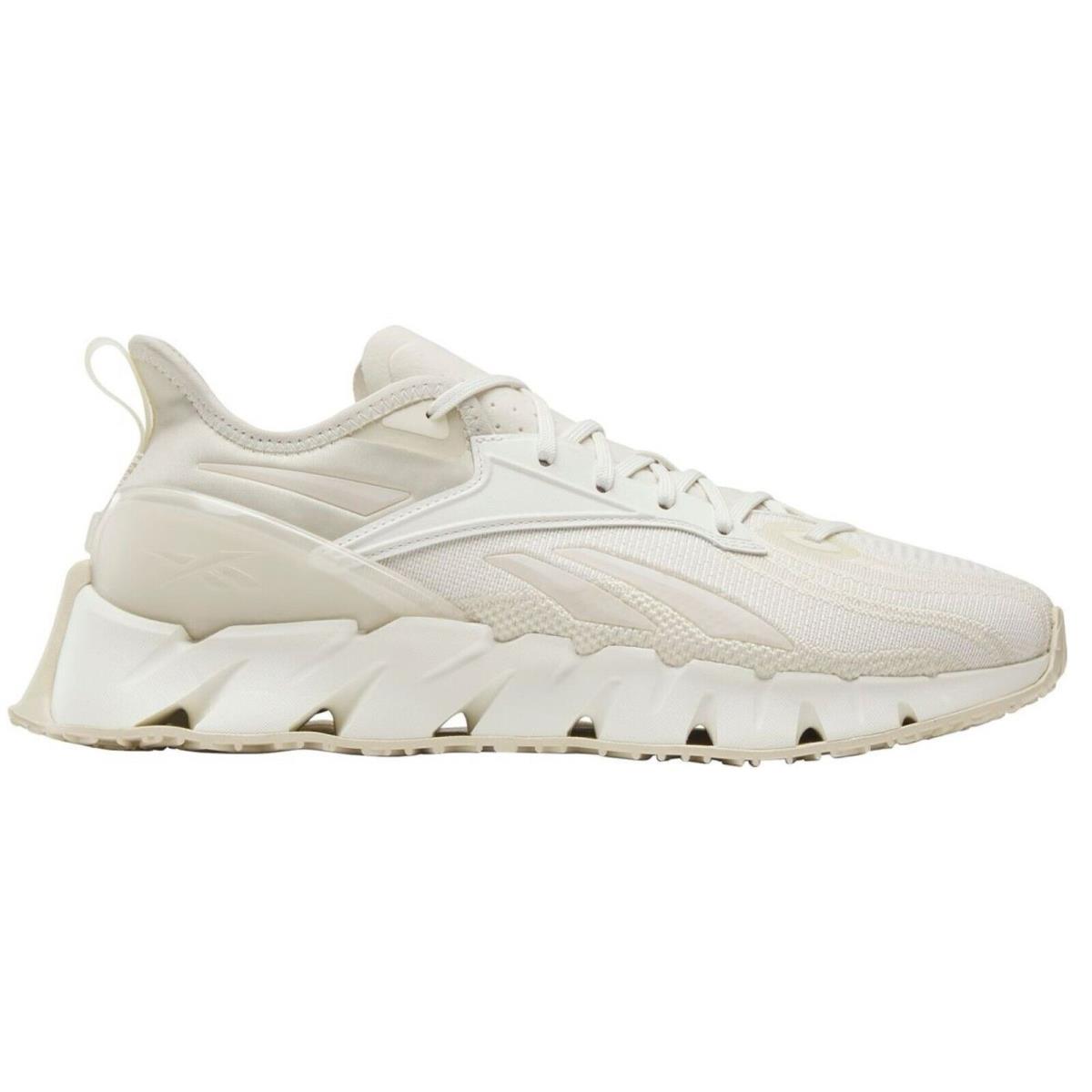 Reebok Zig Kinetica 3 Men`s Sneakers Hiking Walking Running Shoes Casual Sport - Beige, Manufacturer: Alabaster