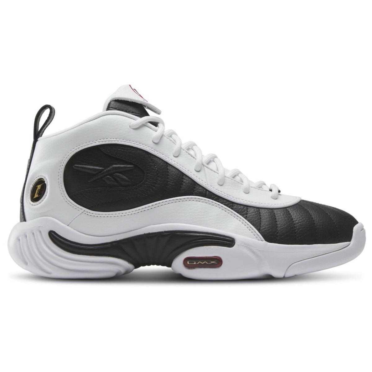 Reebok Answer Iii Basketball Shoes Men`s Sneakers Running Casual Sport Black - White, Manufacturer: White/Black