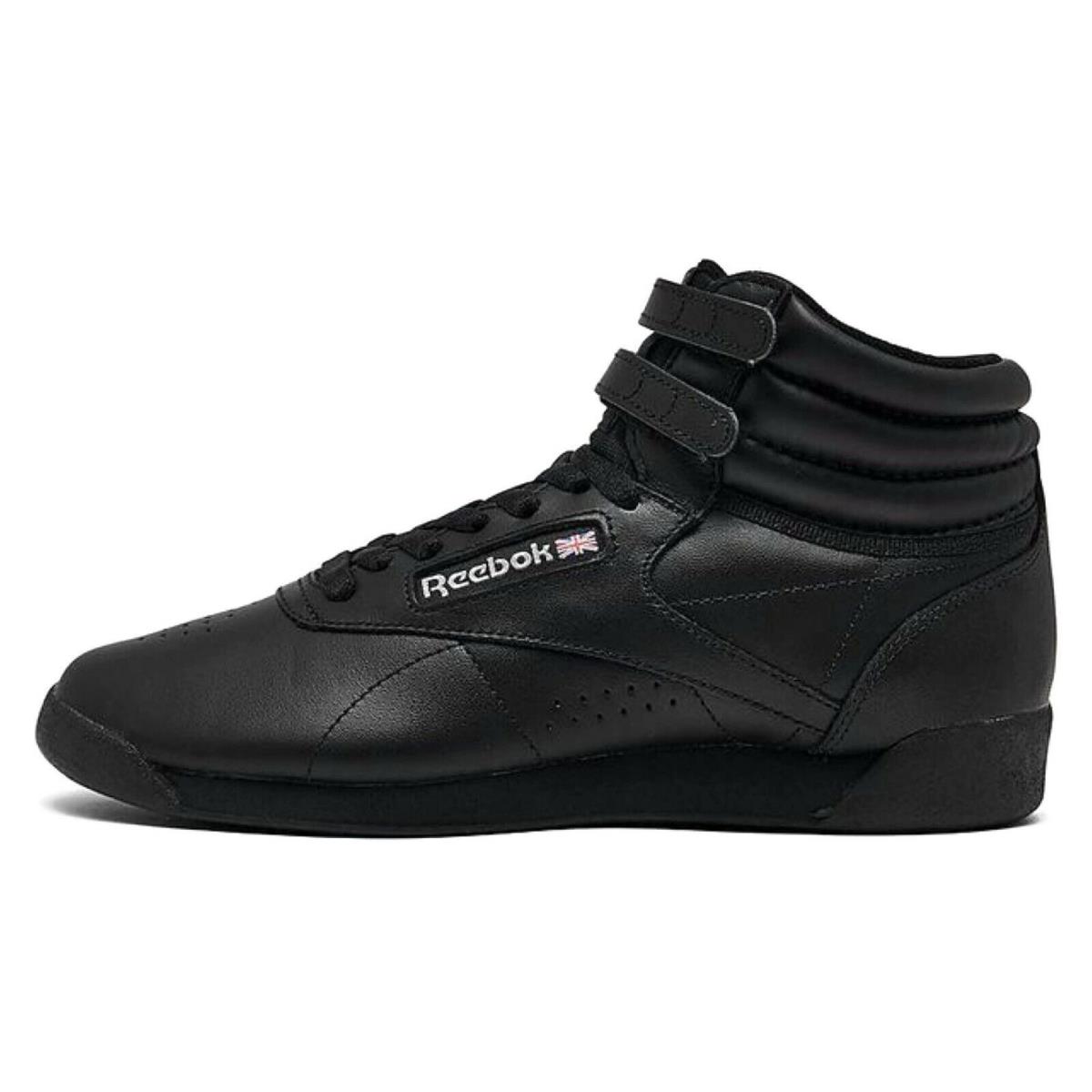 Reebok Freestyle HI Women`s Sneakers Sport Workout Casual Shoes Black - Black, Manufacturer: Black