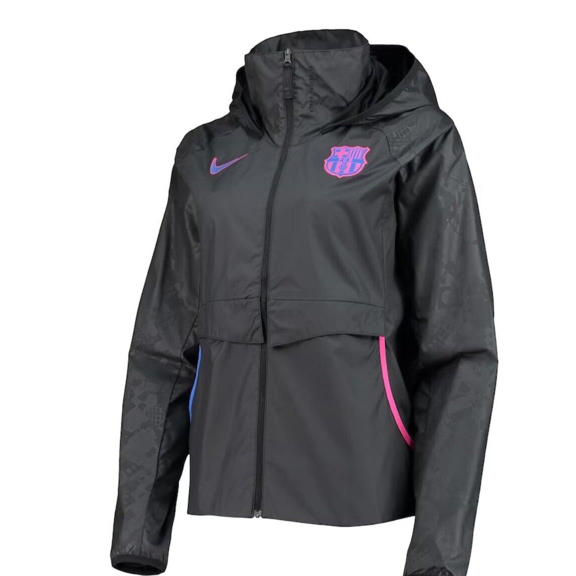 Barcelona Nike Women`s Awf Raglan Full-zip Jacket - Black