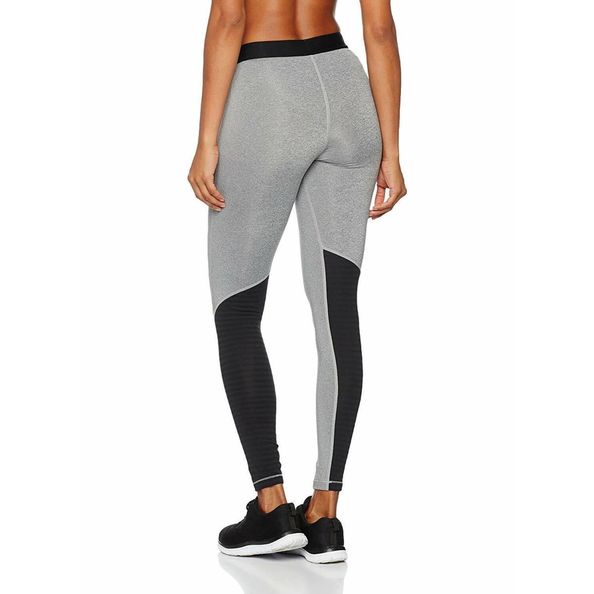 Nike M Women`s Pro Warm Yoga/running/gym Leggings-grey/black 803102-063