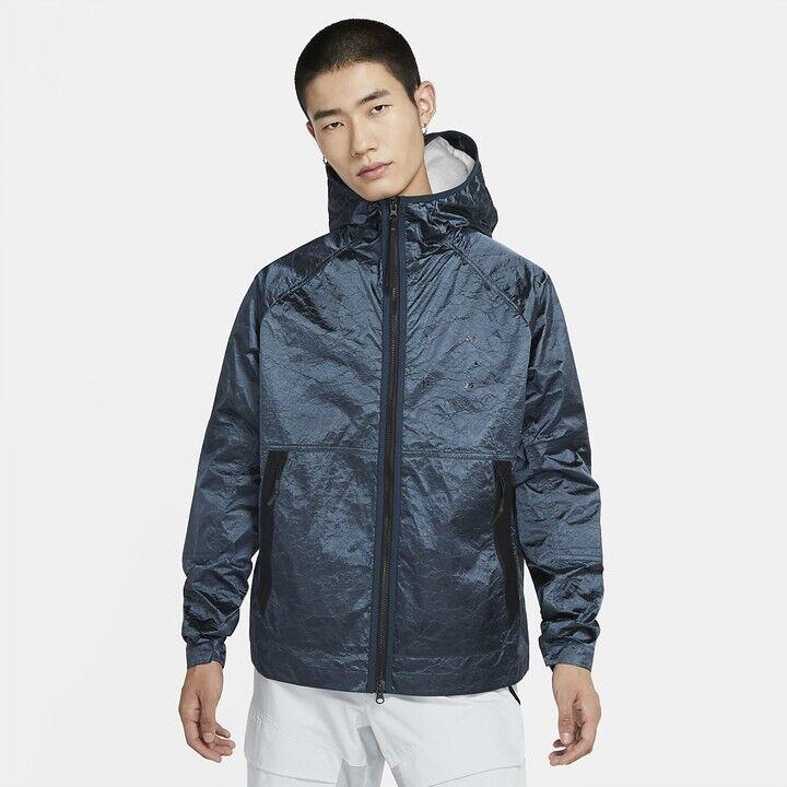 Nike Tech Pack Woven Hooded Jacket CU3758-458 Deep Ocean Men`s Medium M