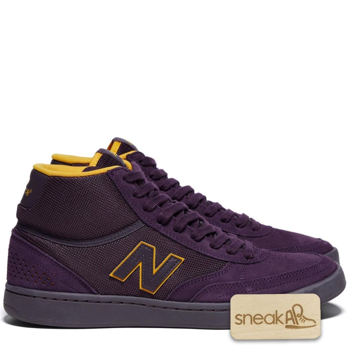 NM440HWE Mens New Balance Numeric 440 High `purple Yellow` - Purple/Yellow