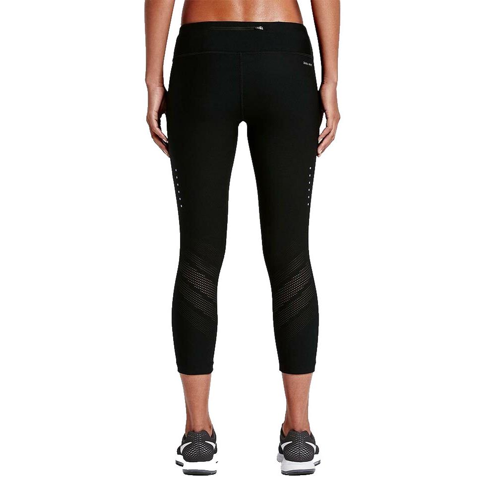 Nike Women`s M Power Epic Running Crop Pants/Capris-Black801043-010