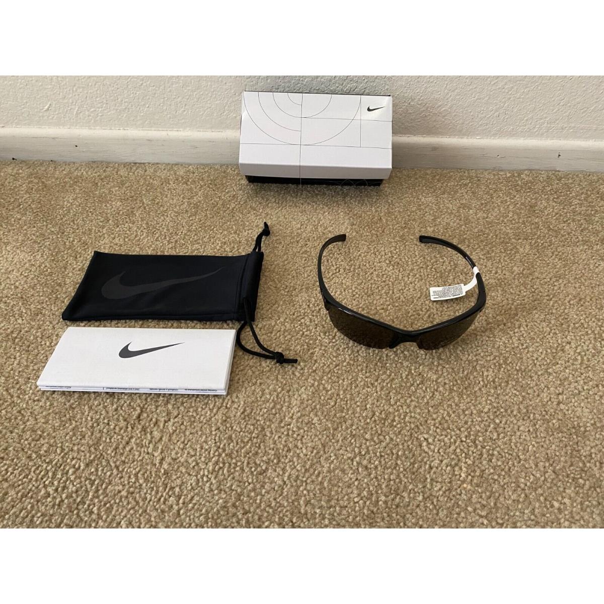 Nike Men`s Black EV0595 Skylon Sport Sunglasses with Nike Max Optics Lenses Box