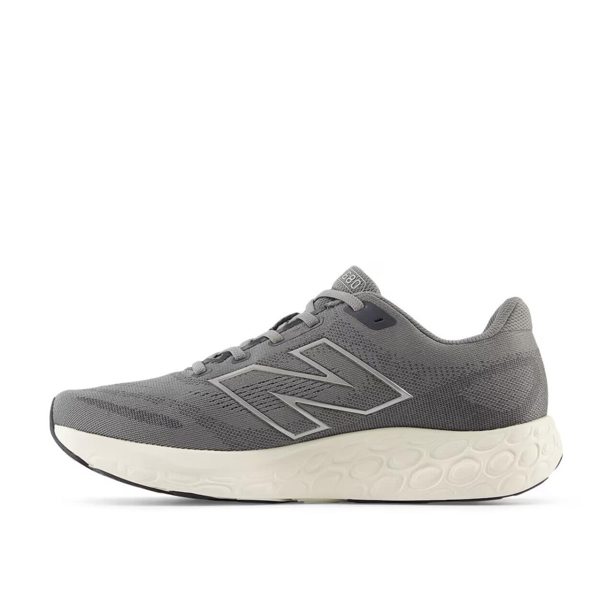 New Mens New Balance Fresh Foam 680 V8 Sneaker Grey White Knit Shoes - Gray