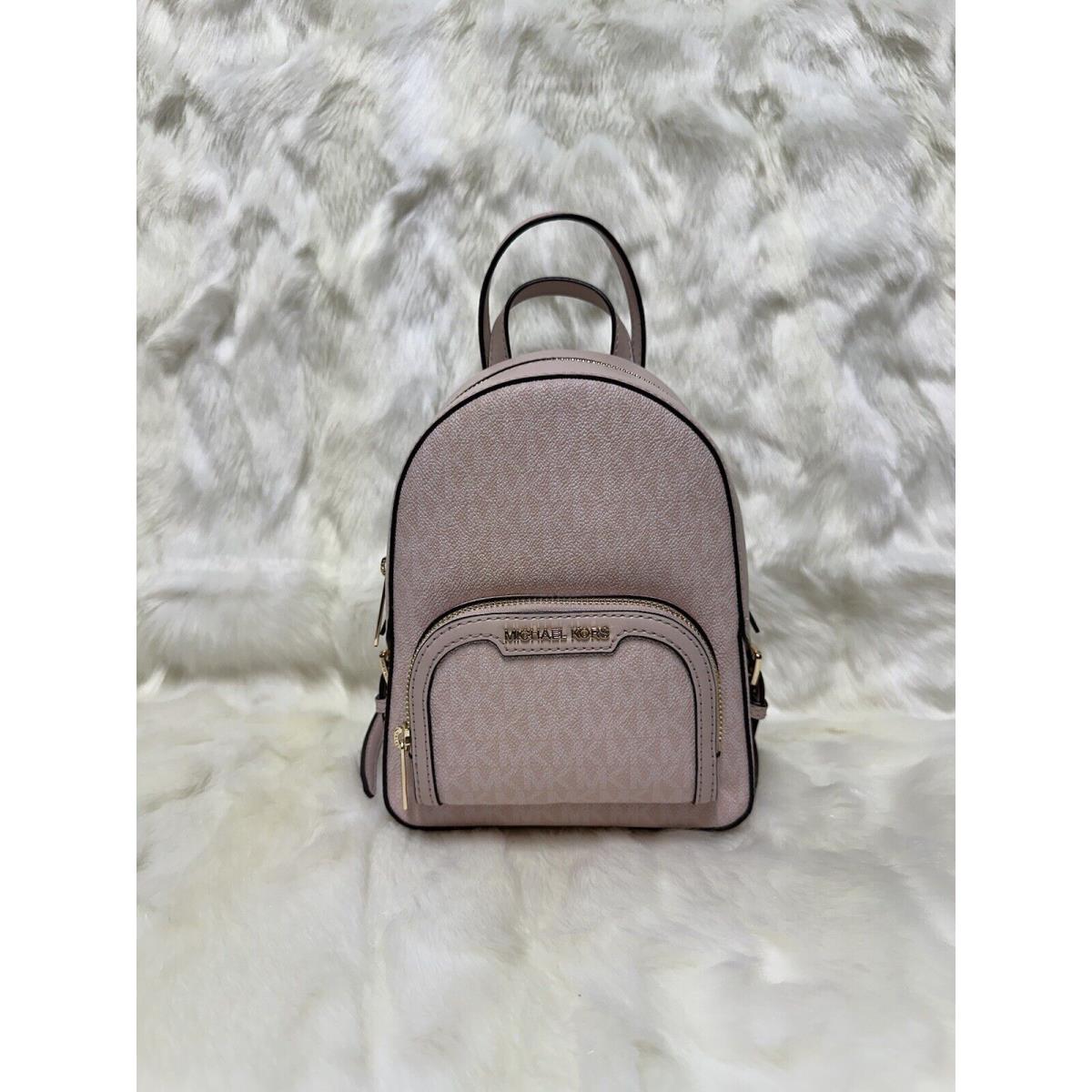 Michael Kors Jaycee XS Convertible Zip Pocket Backpack - Light Powder Blush