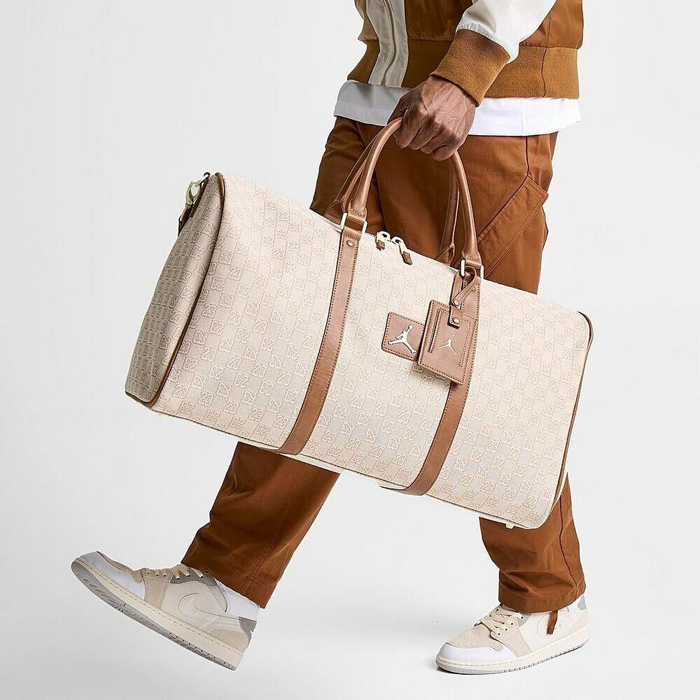 Jordan Monogram Duffle Bag Luggage Coconut Milk - LM0759 101