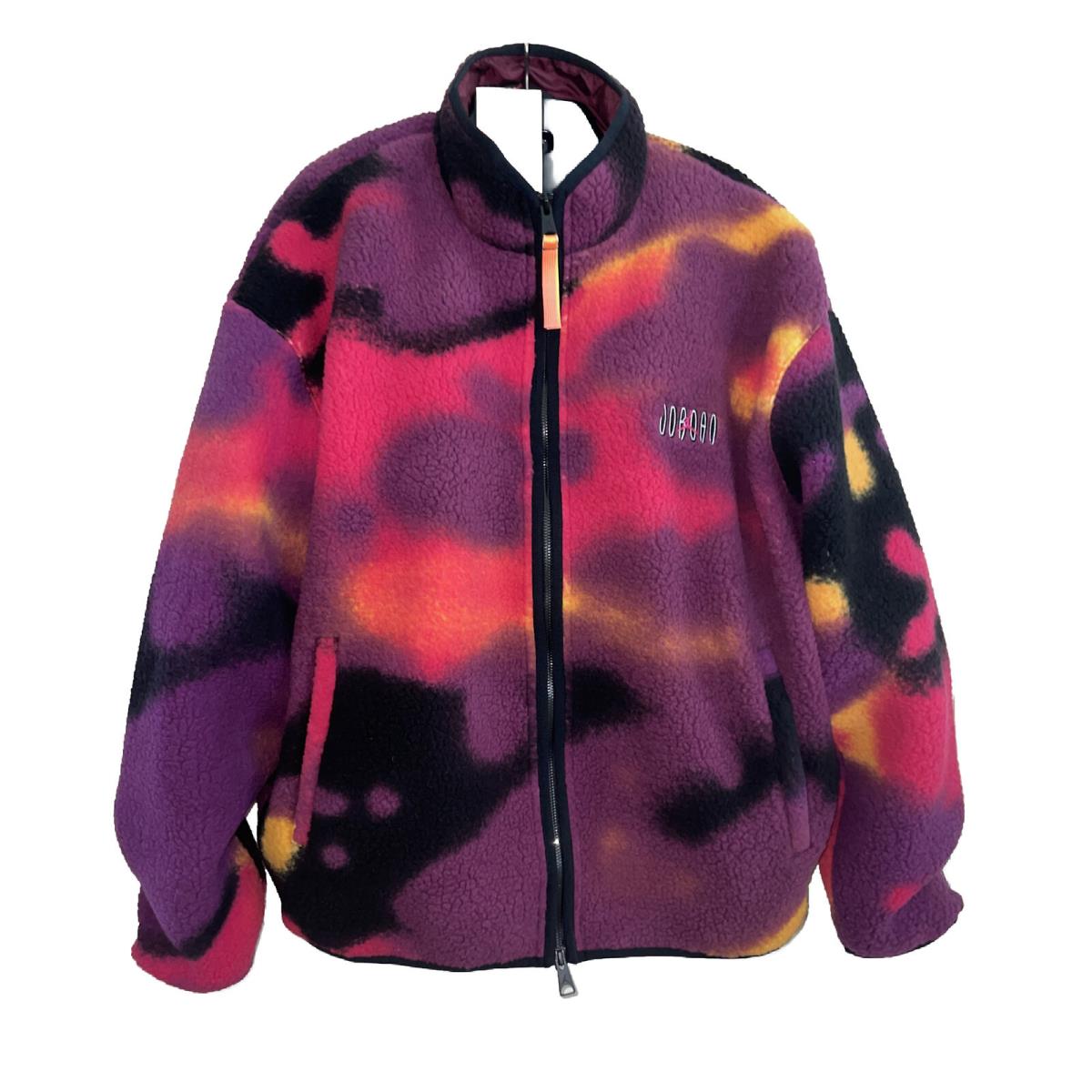 Jordan Air Flight Mens Mvp Fleece Jacket Cherrywood Tie-dye DV1611-705 Size L