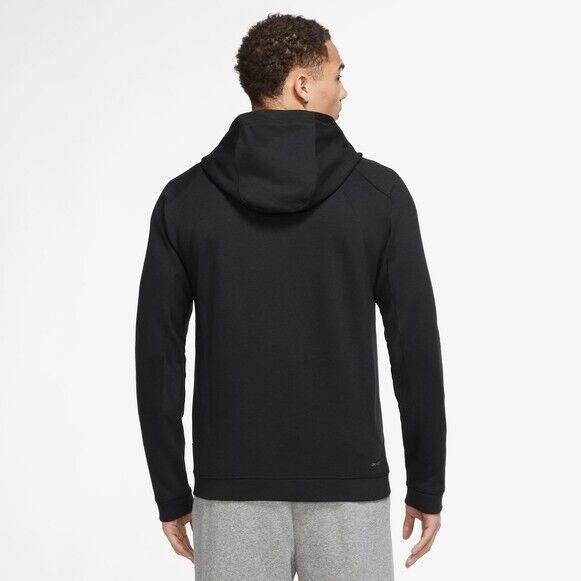 Nike Men`s Jordan Dri-fit Sport Full-zip Hoodie Black Size S