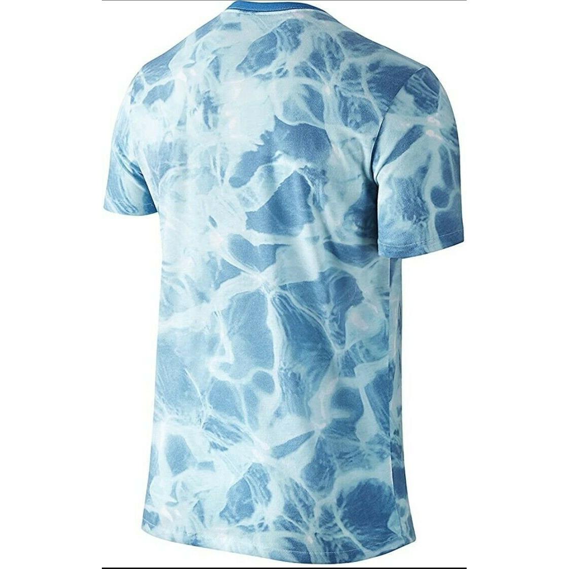 Men`s Nike Kobe Sheath Logo 5am Flight T-shirt 698697 Tie Dye Blue Wave SZ L