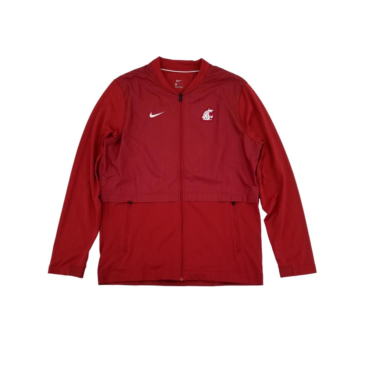 Nike Mens Crimson Washington State Cougars 2018 Sideline Hybrid Jacket L