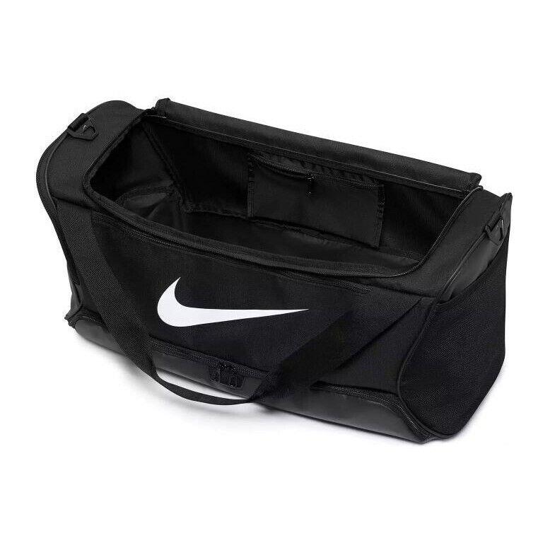 Nike Brasilia 9.5 Medium Training Gym Duffle Bag Iron Grey Black Swoosh