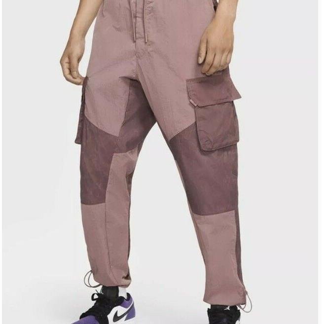 Nike Jordan Mens Cargo Pants 23 Engineered CK9167 298 Size XL Smoky Mauve