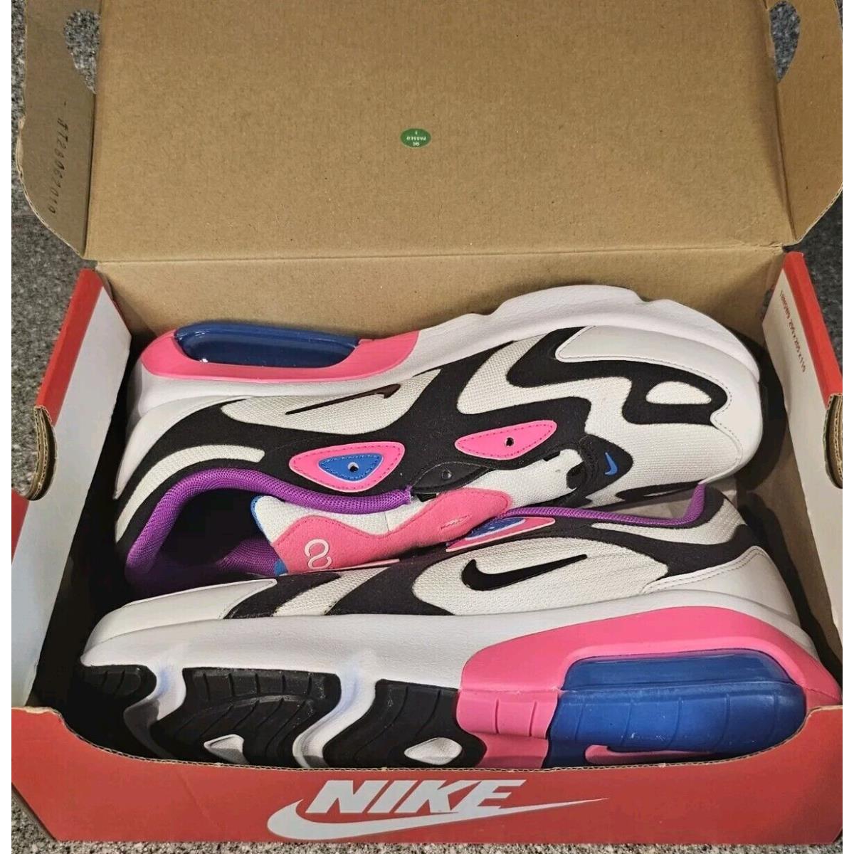 Nike Air Max 200 PS Youth Size 2 White Black Hyper Pink Purple Athletic discount Shoes