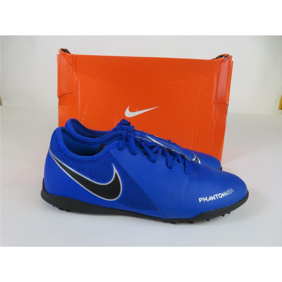 Nike Phantom Vsn Academy TF Mens 8.5 Shoes Blue Indoor Soccer A03223-400 Sneaker
