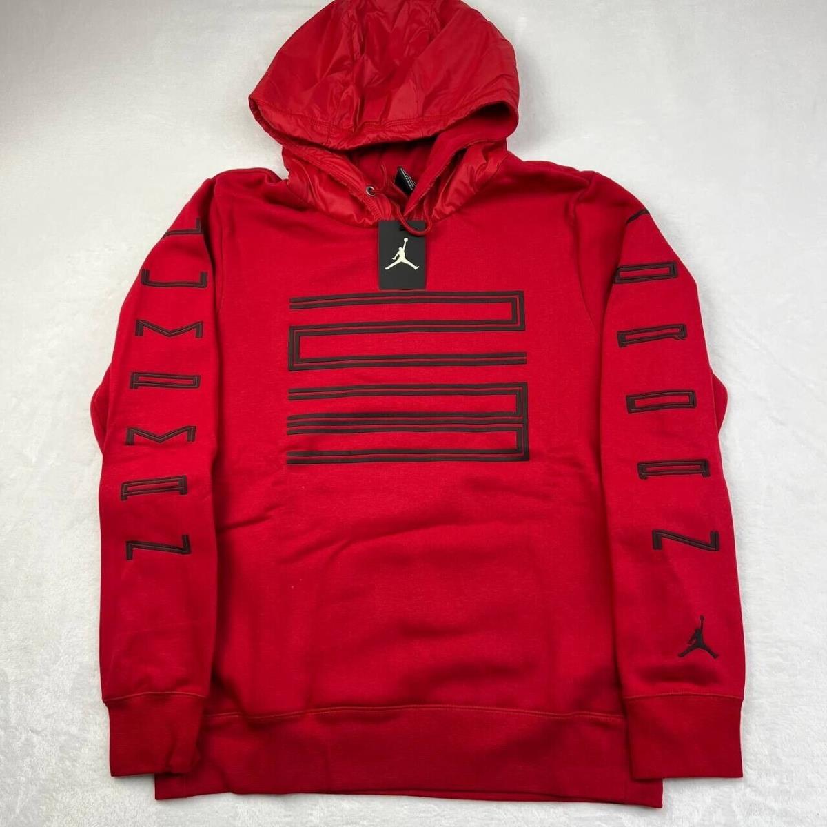 Air Jordan 11 XI Retro Large Winlike 96 Cherry Gym Red Hoodie Sweatshirt Jacket