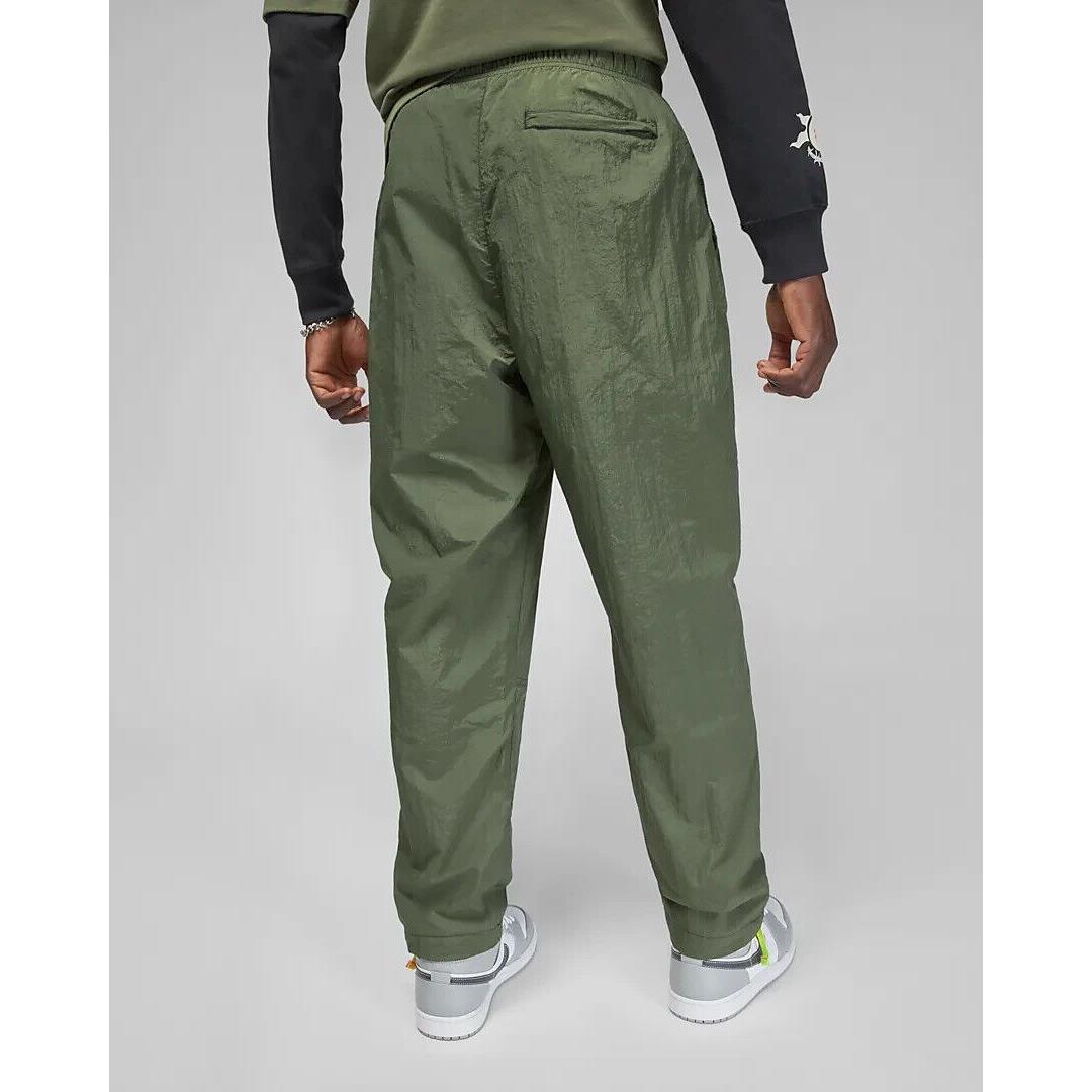 Nike Jordan Flight Mvp Woven Pants Joggers Size S Black Green DV1613-010
