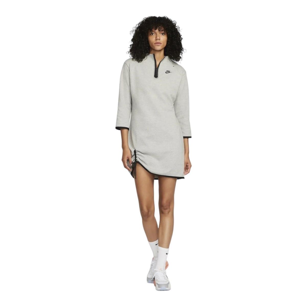 Size 2XL Nike Sportswear Tech Fleece Essential Dress Women`s Grey DQ6741 063