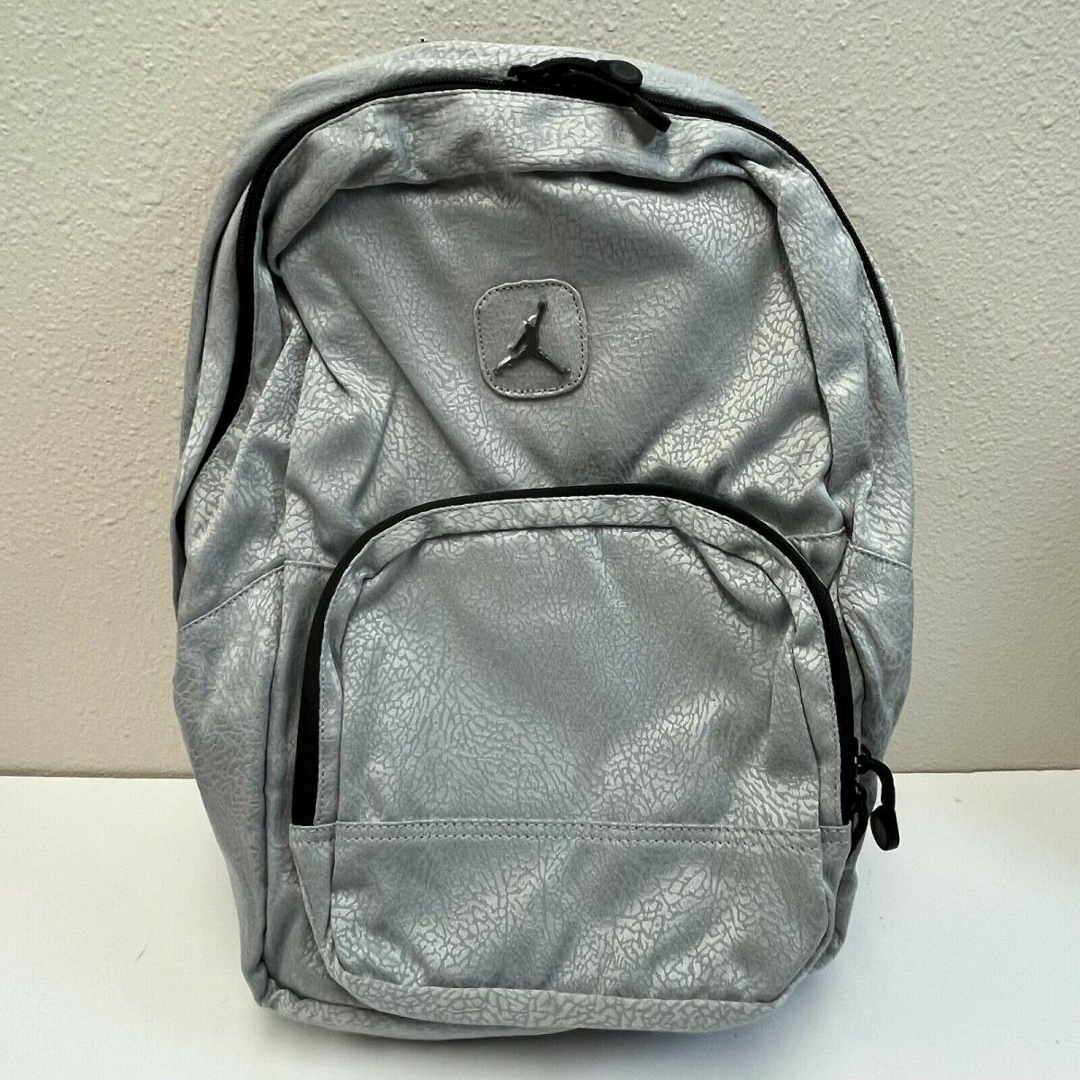 Nike Jordan Jumpman Backpack Unisex Metal Silver Gray Laptop Bag 9A1657-250