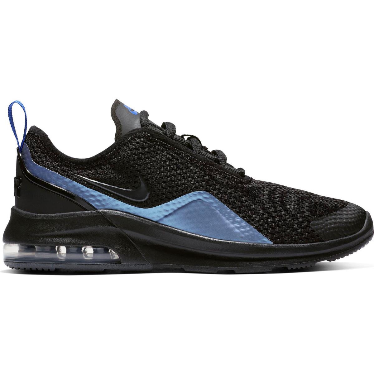 Big Kid`s Nike Air Max Motion 2 Black/anthracite-racer Blue AQ2741 005 - 4.5 - Black/Anthracite-Racer Blue