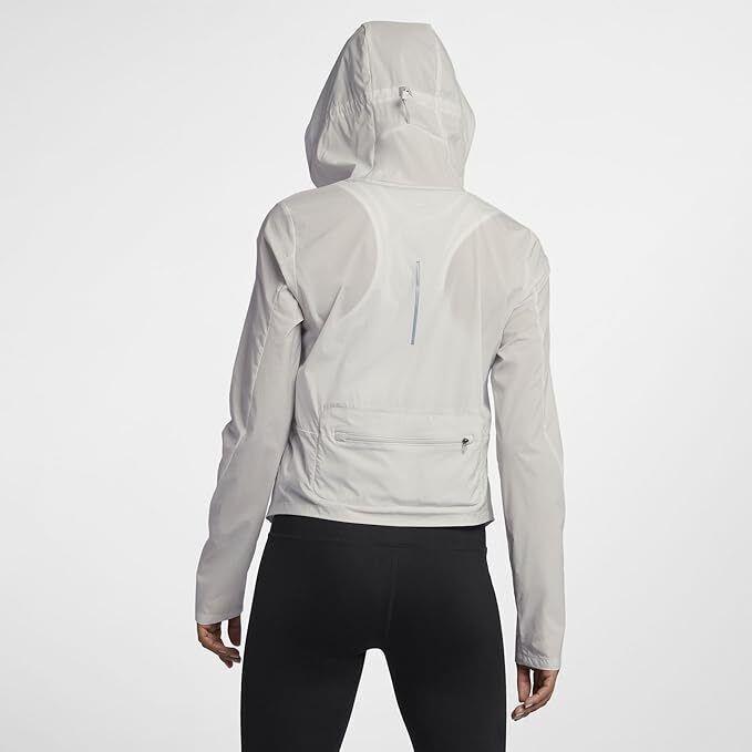 Nike Women`s Shield Convertible Jacket White Sz X-small 890106-092