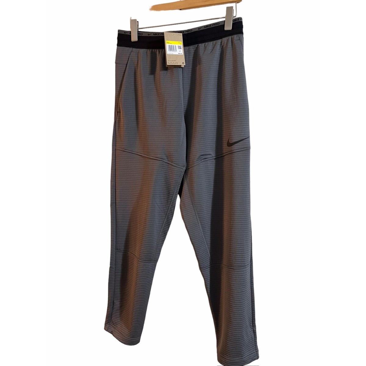 Nike Pro Men s Size Small Iron Grey Dri-fit Fleece Fitness Pants
