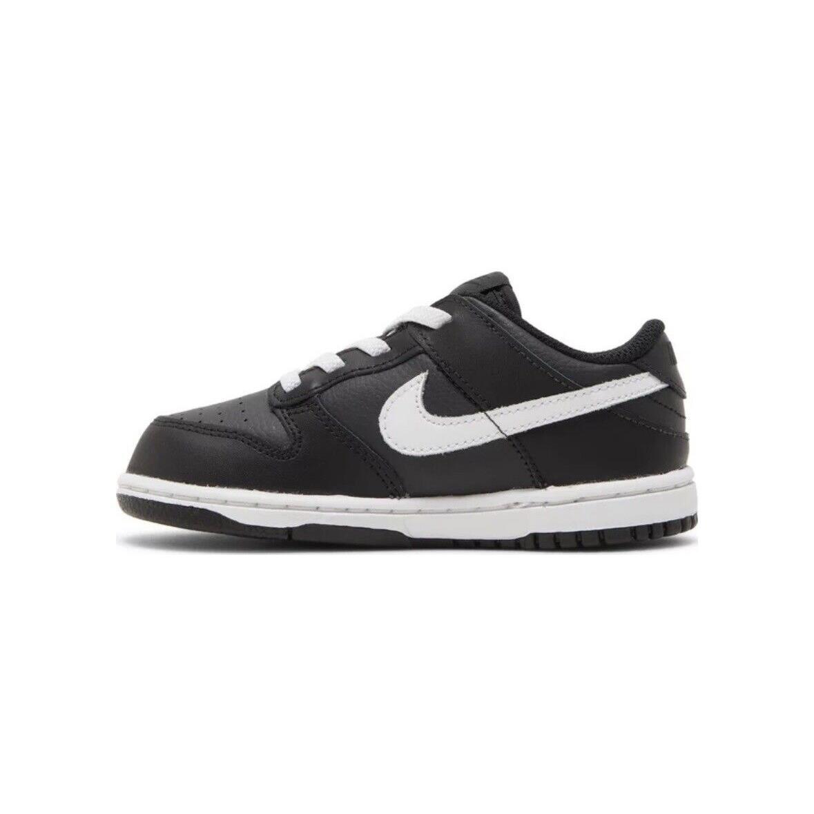 Size 5c - Nike Dunk Low Toddler Black Panda 2022 - Black