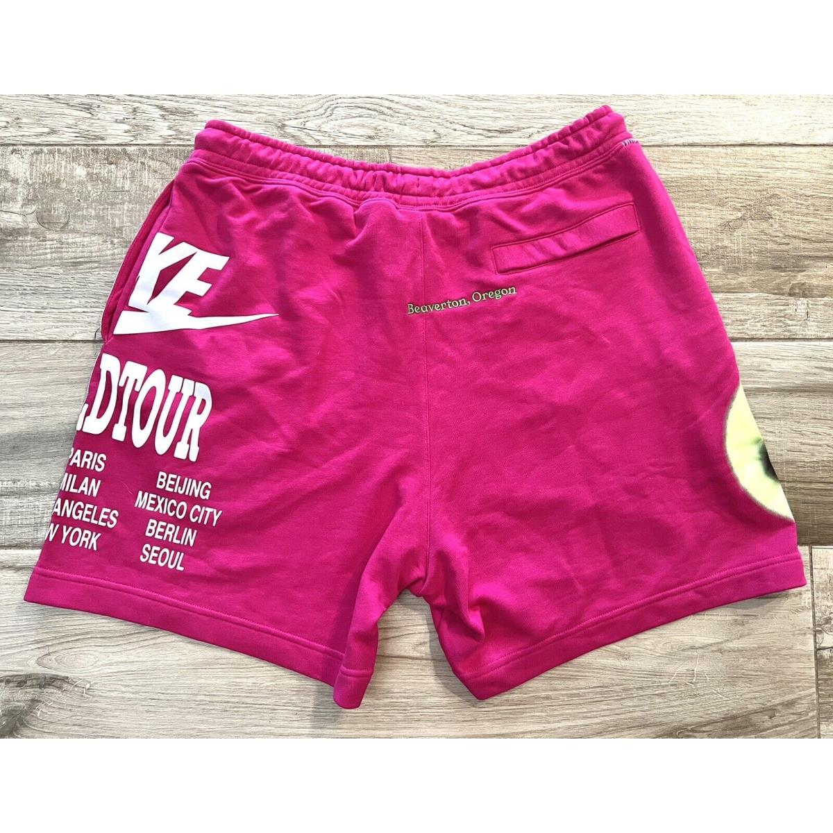 Nike Sportswear World Tour French Terry Shorts Pink DA0645 615 sz Medium