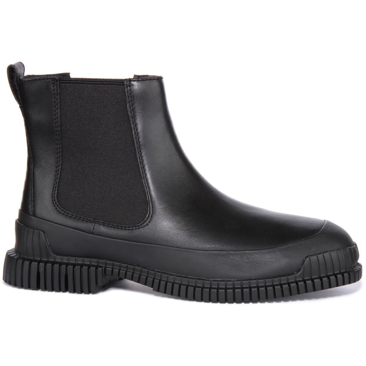 Camper Pix Mens Premium Leather Chelsea Boots In Black Size US 7 - 13 - BLACK