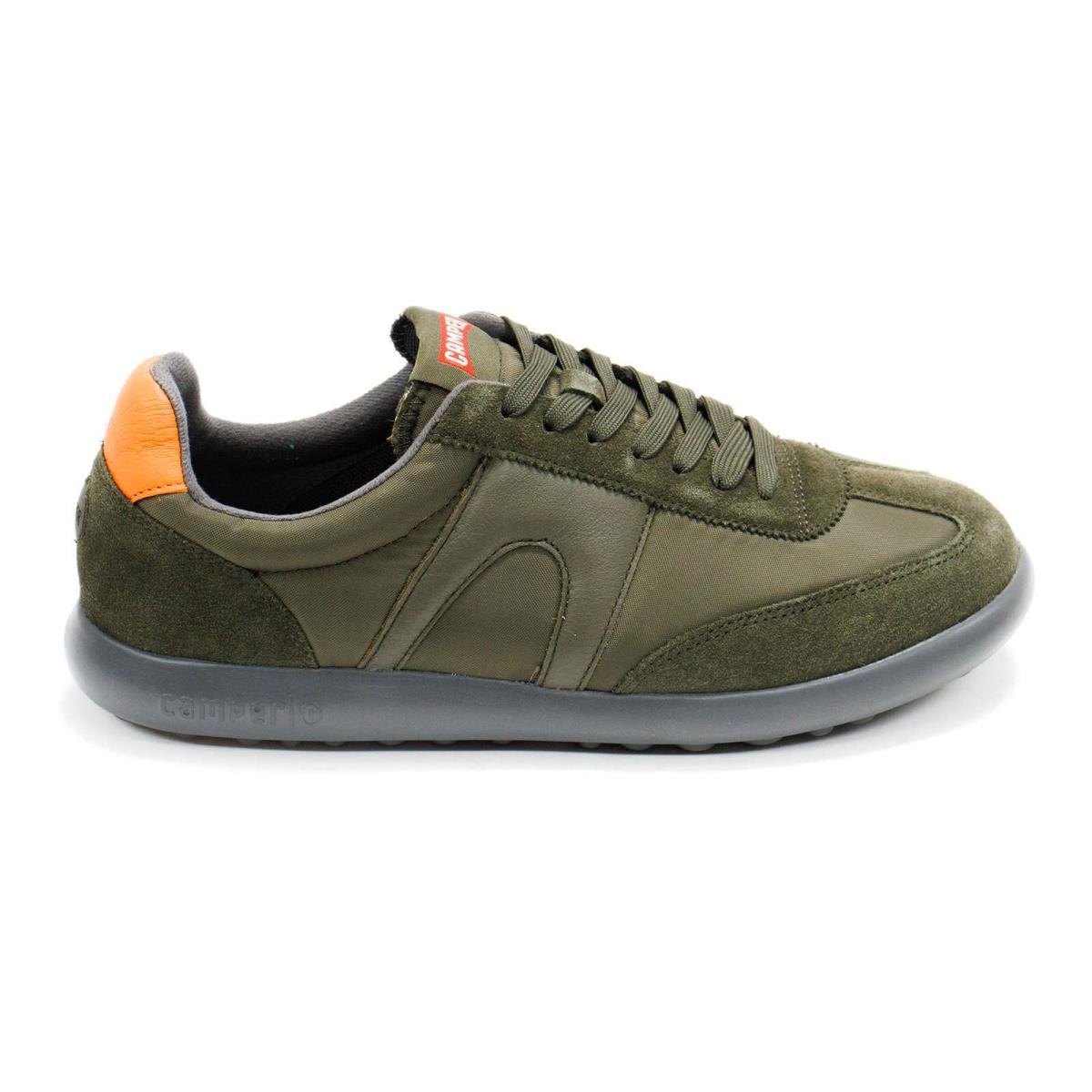 Men Camper Pelotas Xlf Green Sneakers Suede Trainers Camper K100545 - Green