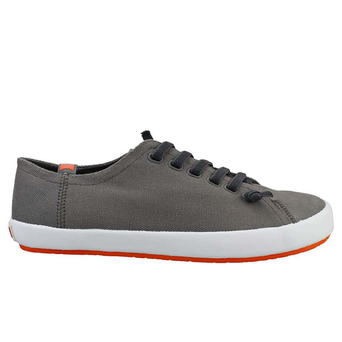 Camper Men`s Peu Rambla Classic Canvas Comfort Sneakers Casual Shoes Gray