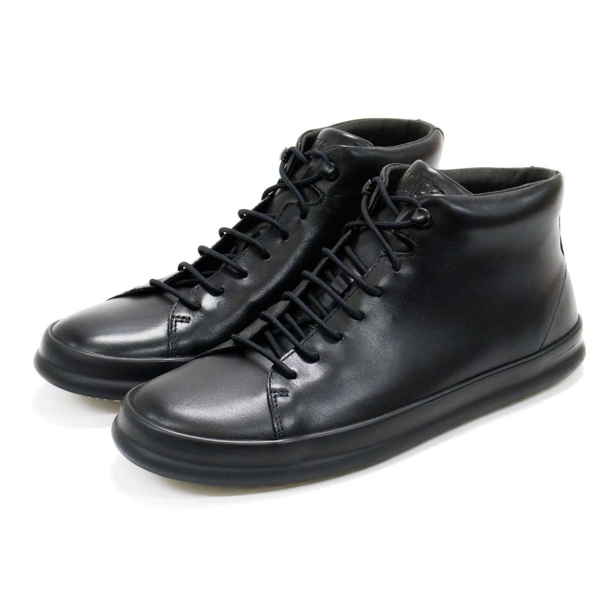 Camper Mens Casual Chasis Lace-up Leather Ankle Boots Black