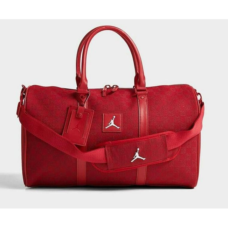Jordan Monogram Duffle Bag Luggage Red MA0759 R78