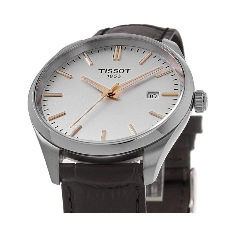 Tissot PR 100 Quartz Silver Dial Brown Men`s Watch T150.410.16.031.00